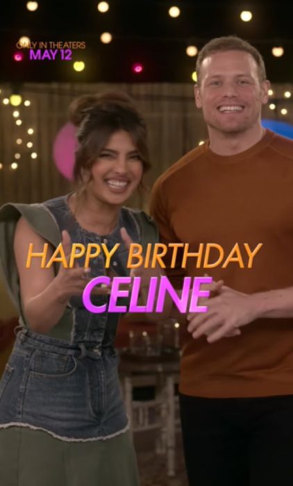 Sam and Priyanka wished Celine a happy birthday 