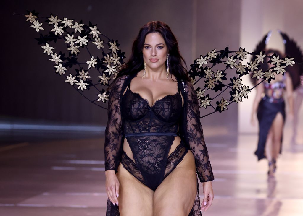 Ashley Graham on the runway at the Victoria's Secret Fashion Show held at the Brooklyn Navy Yard on October 15, 2024 in New York, New York