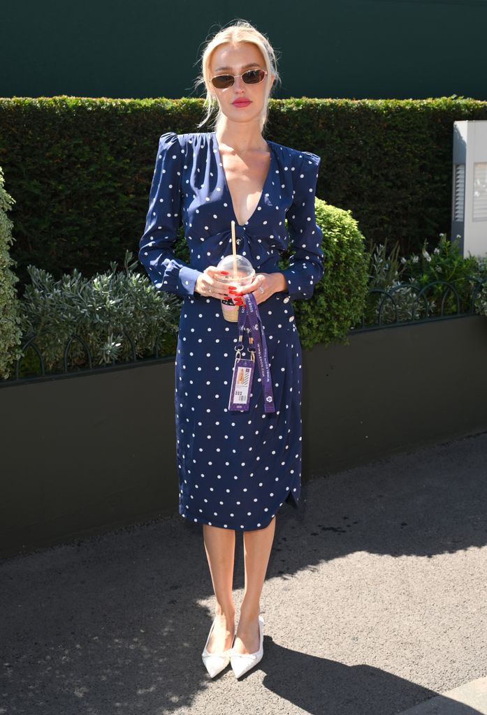 Morgan Riddle attends day four of the Wimbledon Tennis Championships at the All England Lawn Tennis and Croquet Club on July 03, 2025 in London, England.