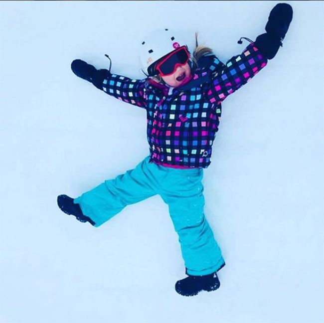 peter andre daughter skiing instagram