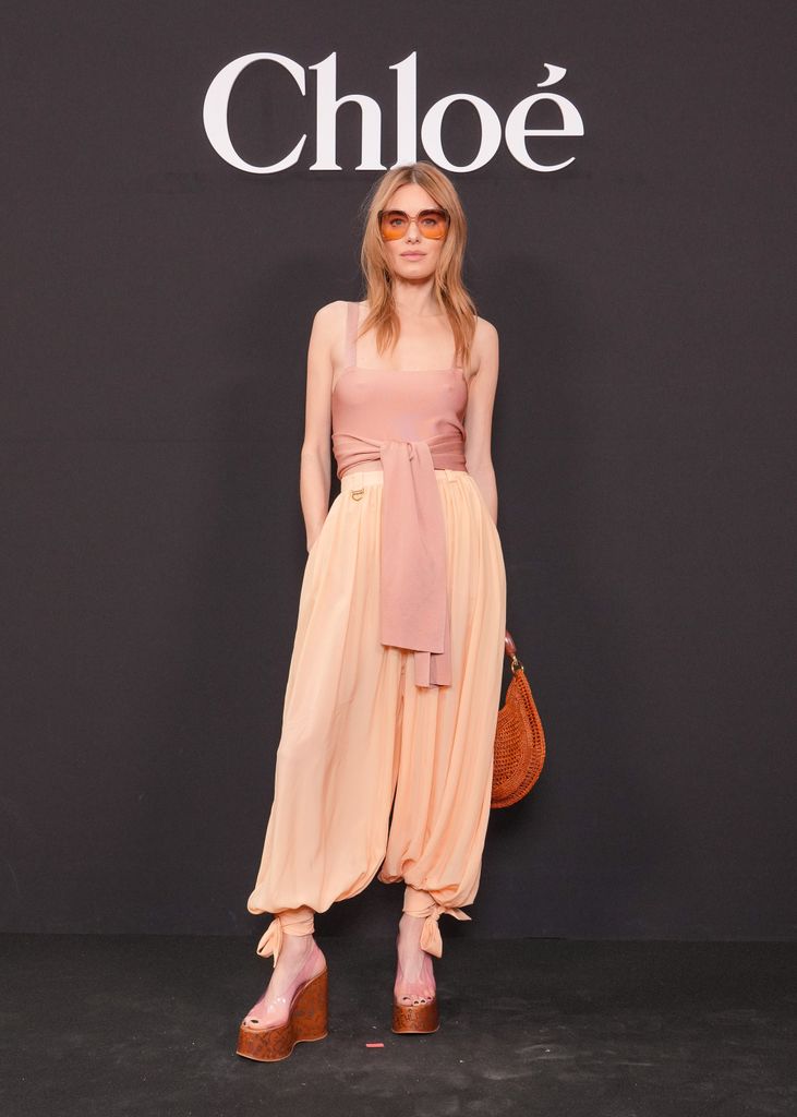 Camille Rowe stunned in longer pantaloons