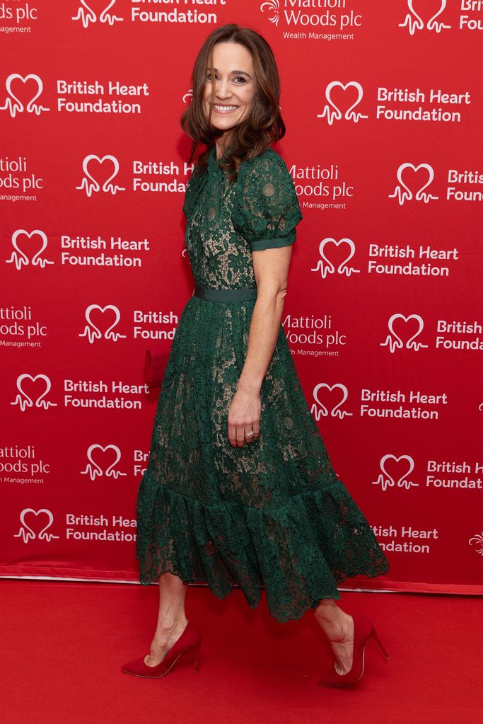 Pippa Middleton dazzled in a green Self Portrait dress
