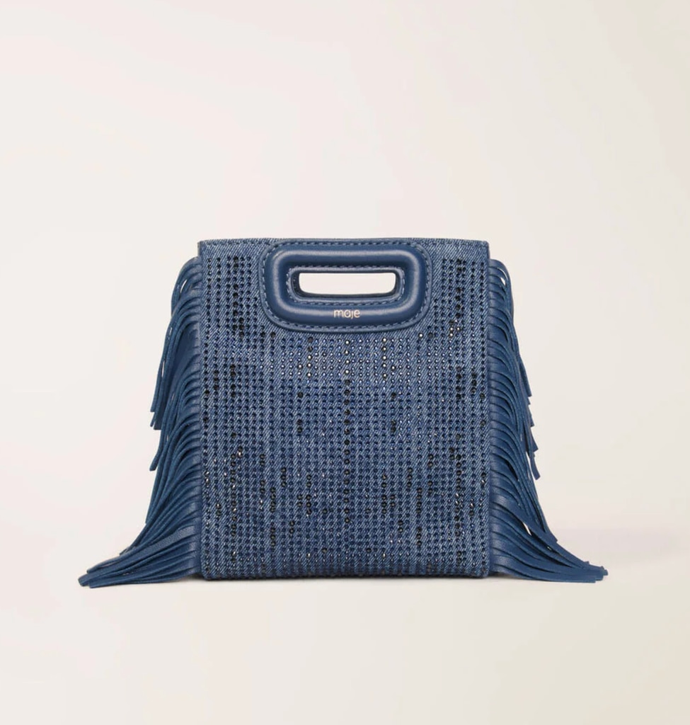 Strass -Denim M Mini bag from Maje