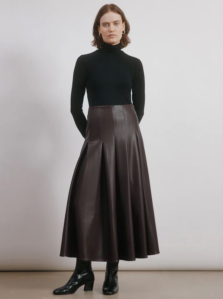 Albaray faux leather skirt