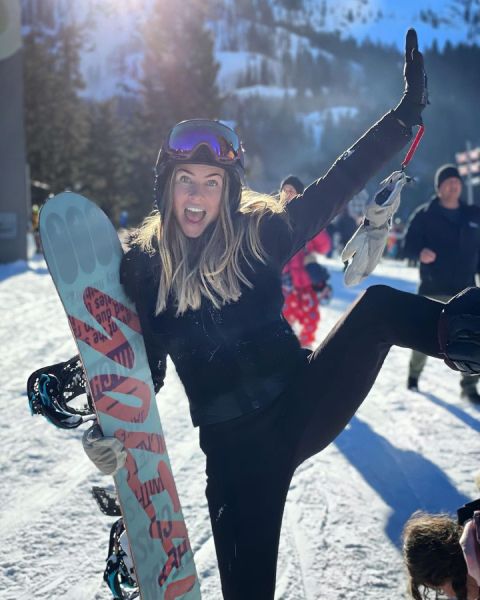 julianne hough snowboarding skiing