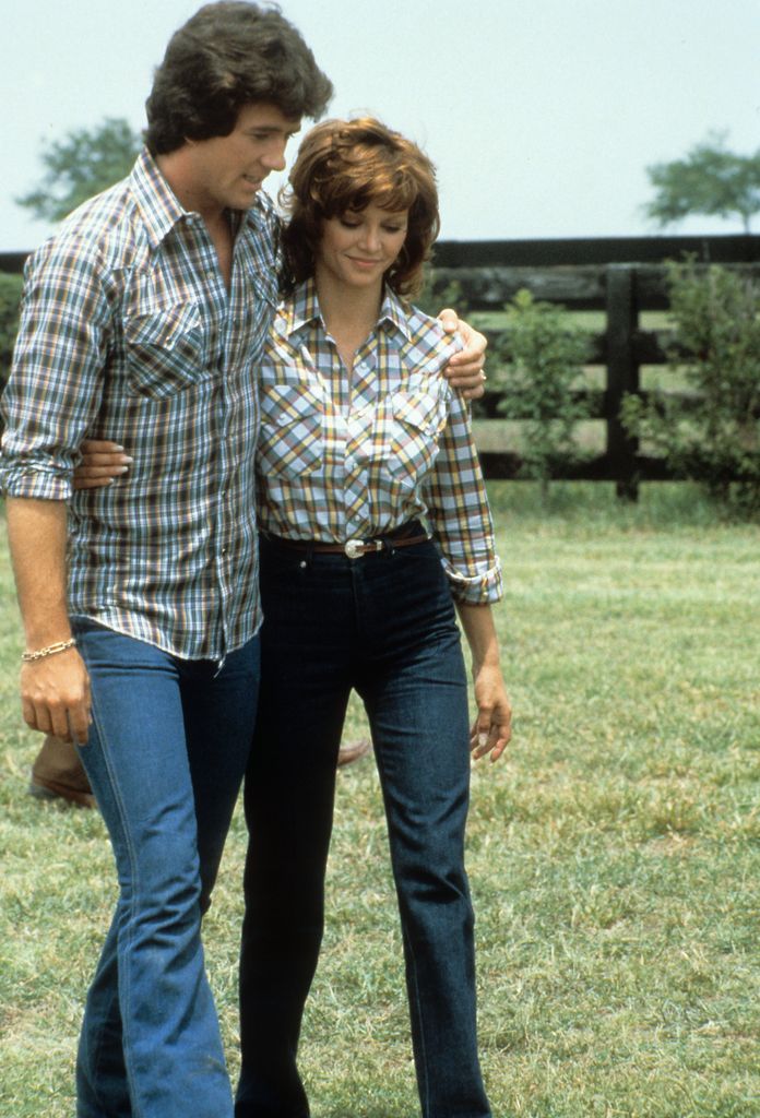 Victoria with on-screen love interest Patrick Duffy