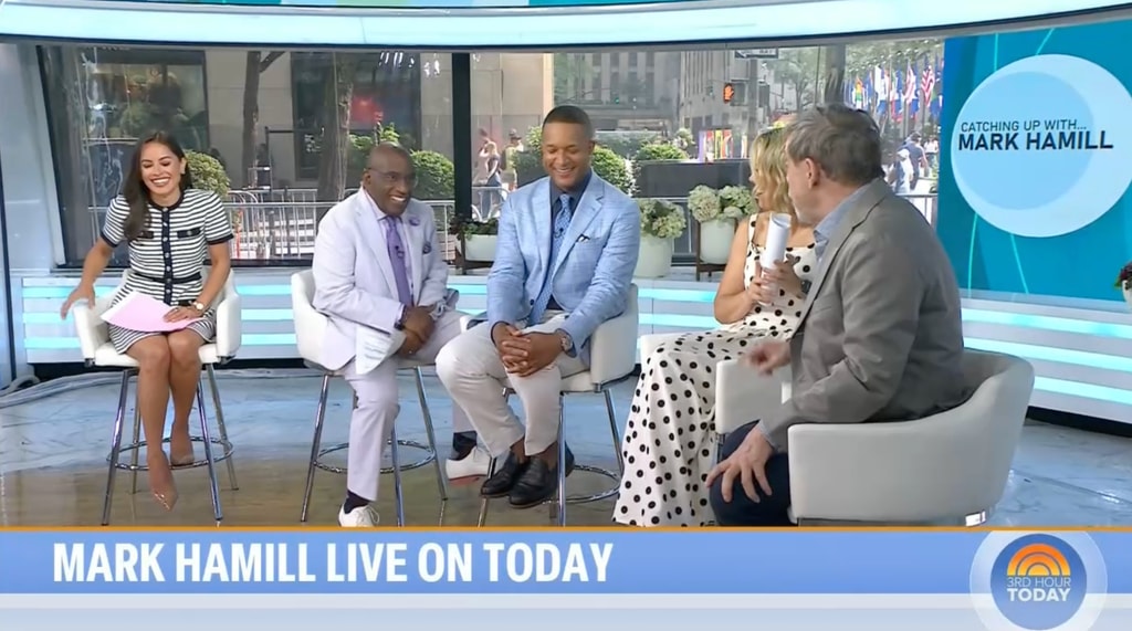 The Today hosts with Mark Hamill