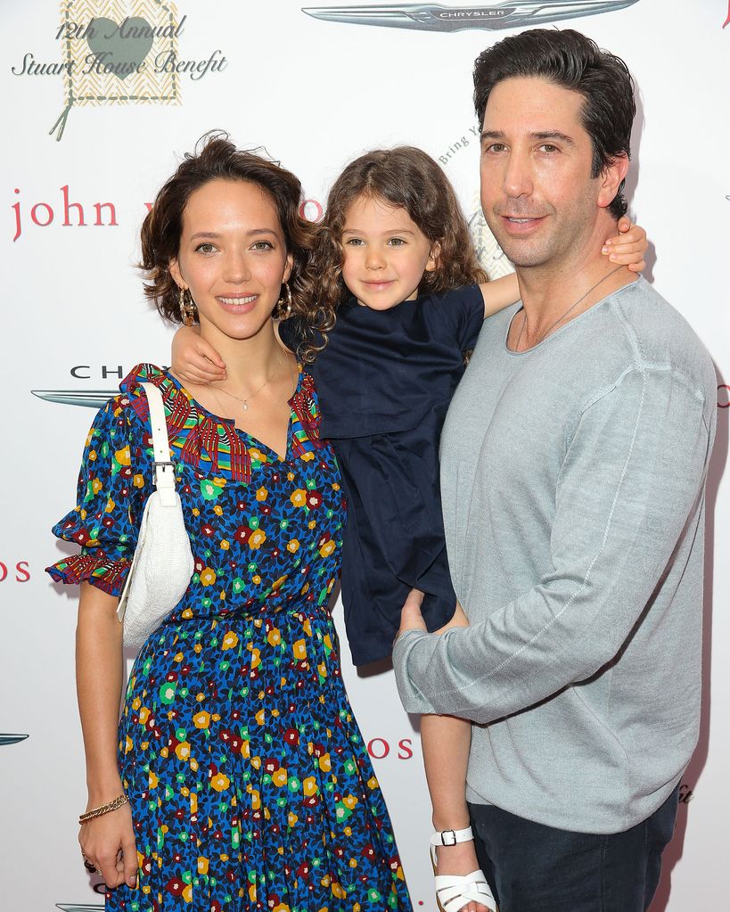 David Schwimmer, his wife Zoe Buckman and their daughter Cleo Buckman Schwimmer attend the 12th Annual John Varvatos Stuart House Benefit