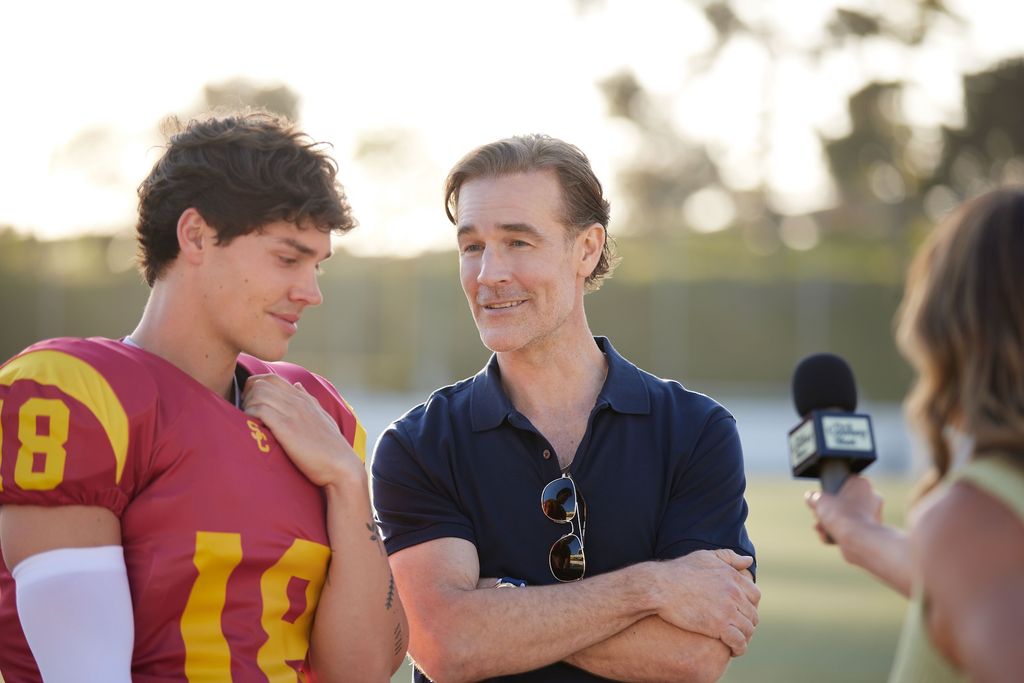 James Van Der Beek and Noah Beck in Sidelined 2: Intercepted