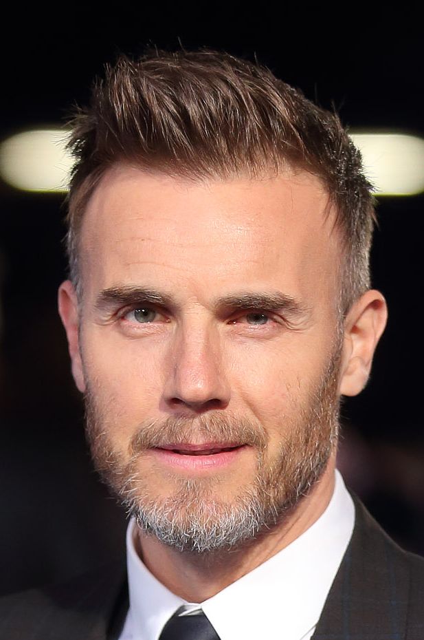 Gary Barlow wearing a smart suit 