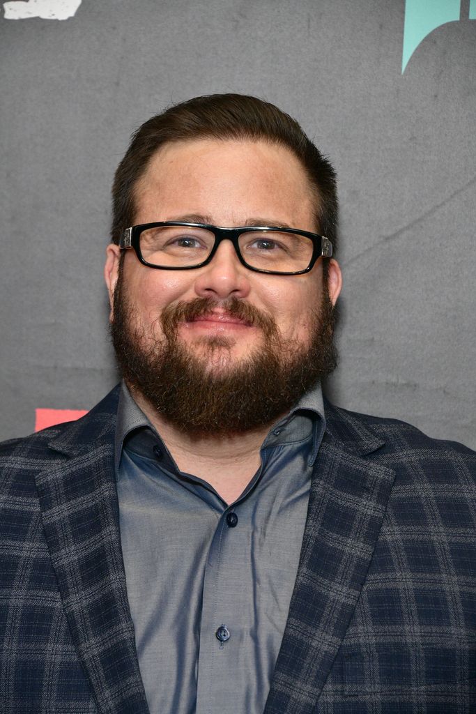 Chaz Bono in checkered suit