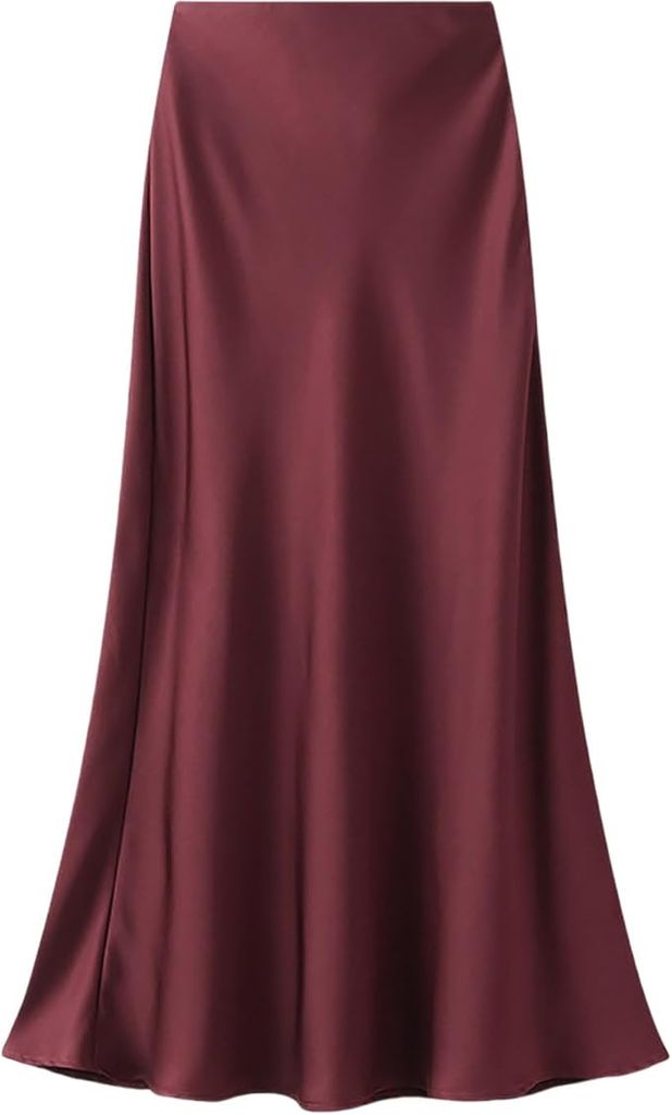 Amazon Midi Burgundy Skirt