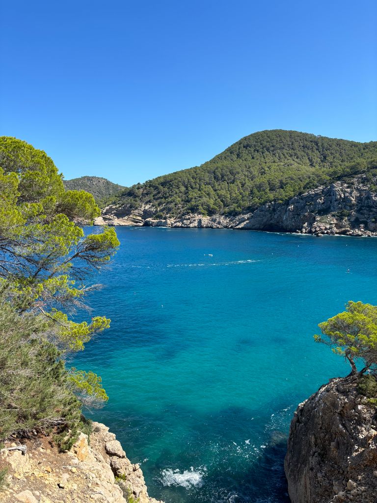 Blue sea and sky in Ibiza