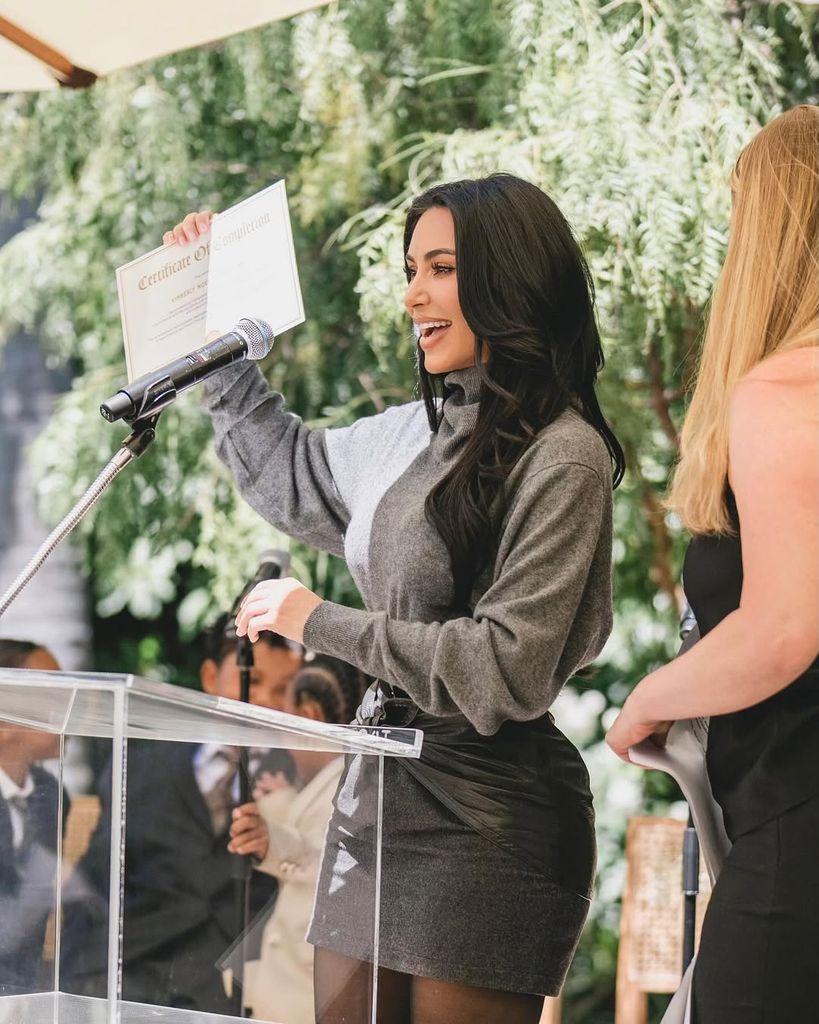 Kim K graduating from law school