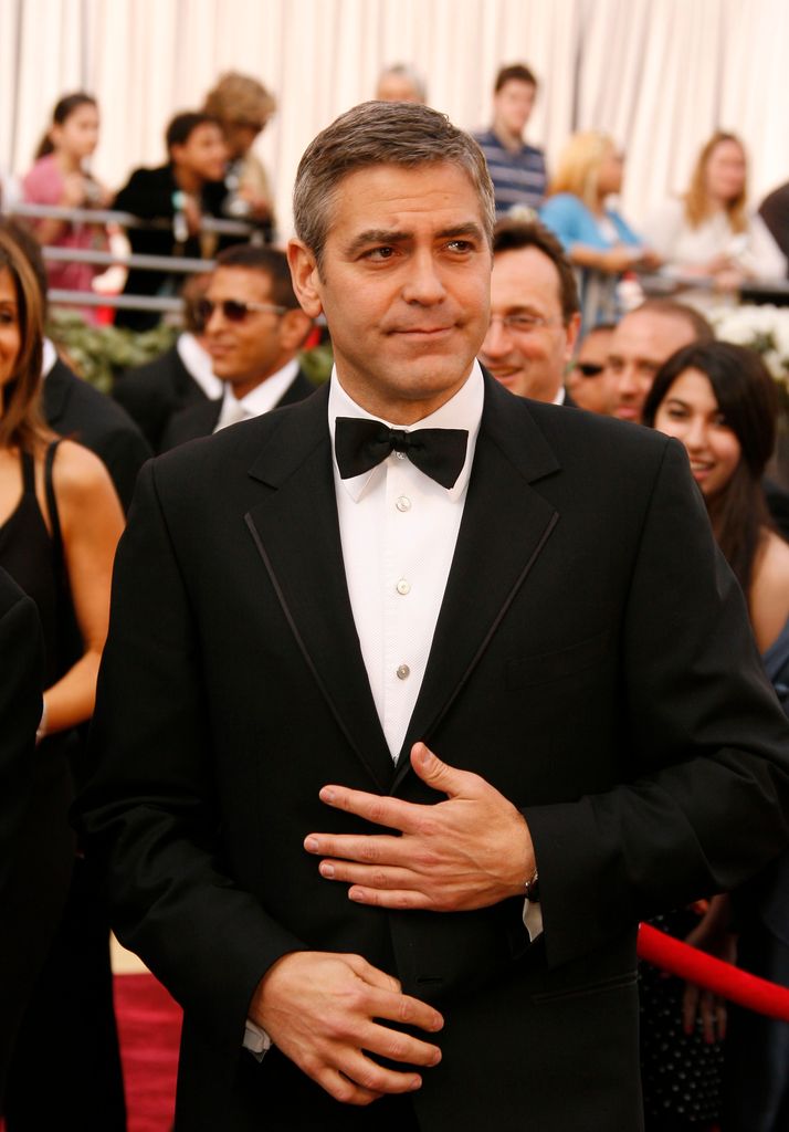 George Clooney, nominee Best Director and Best Original Screenplay for "Good Night, and Good Luck." and nominee Best Actor in a Supporting Role for "Syriana" during the The 78th Annual Academy Awards, 2006