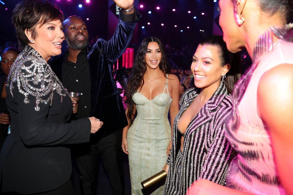 Kris Jenner, Corey Gamble, Kim Kardashian, Kourtney Kardashian at the 2019 E! People's Choice Awards