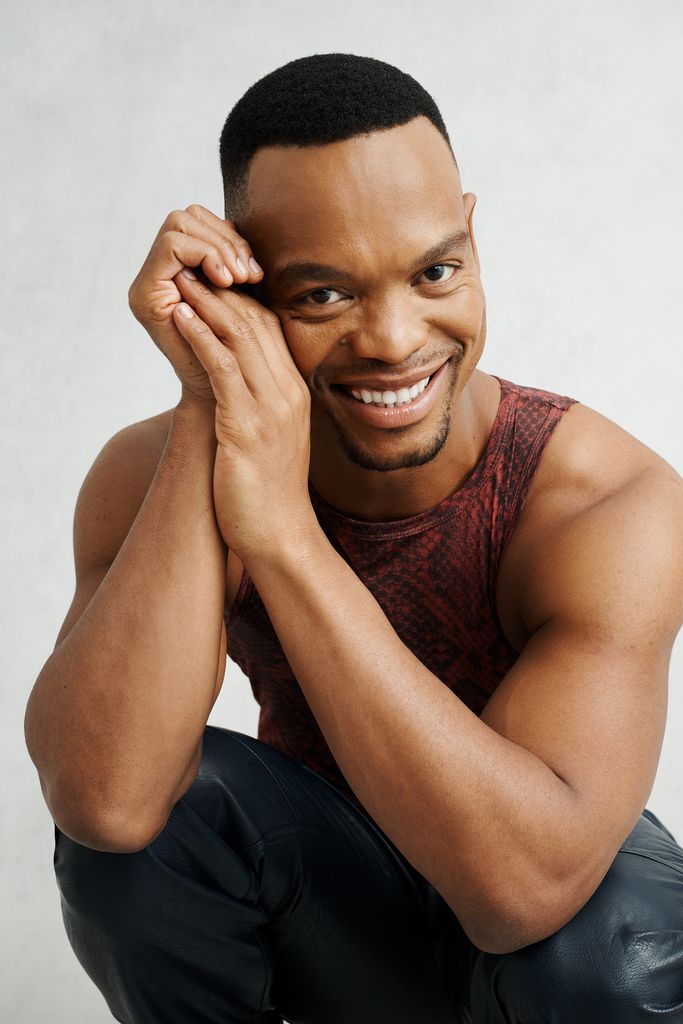 Strictly Come Dancing's Johannes Radebe smiles to the camera