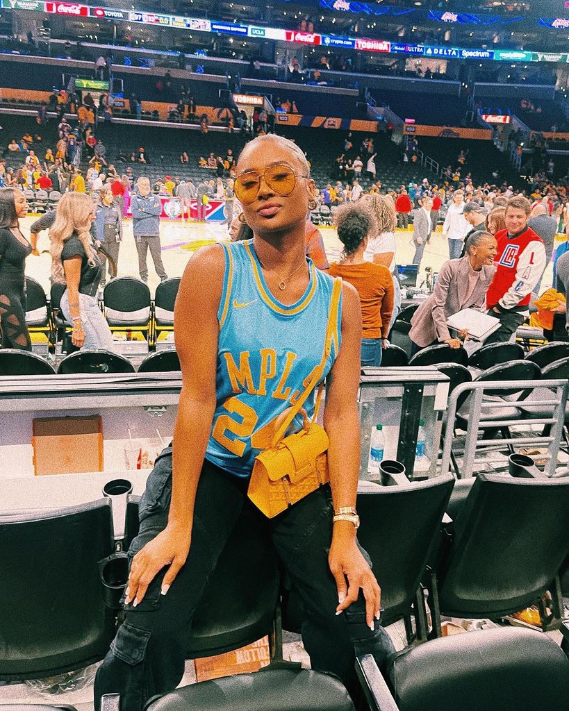 kayla nicole at nba game