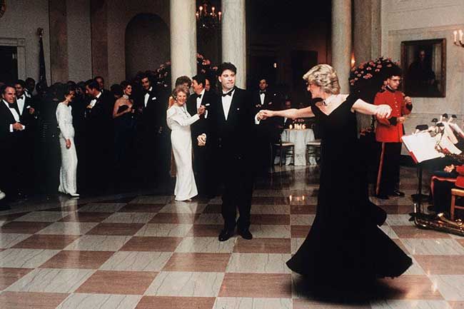 Diana dancing with John Travolta