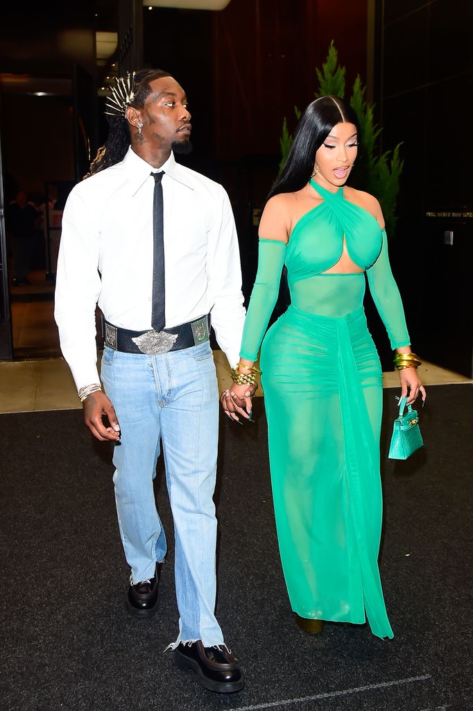 Offset and Cardi B are seen on September 13, 2023 in New York City. 