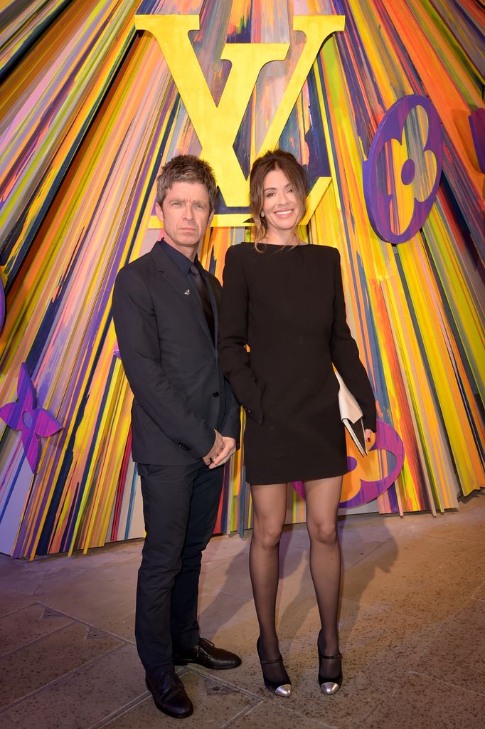 Noel Gallagher and Sara MacDonald attend the re-opening of the Louis Vuitton New Bond Street Maison Reopening on October 23, 2019 in London, United Kingdom