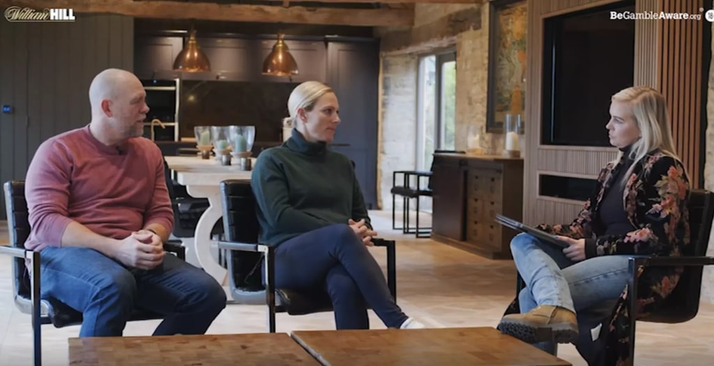 Mike and Zara Tindall in one of their kitchens