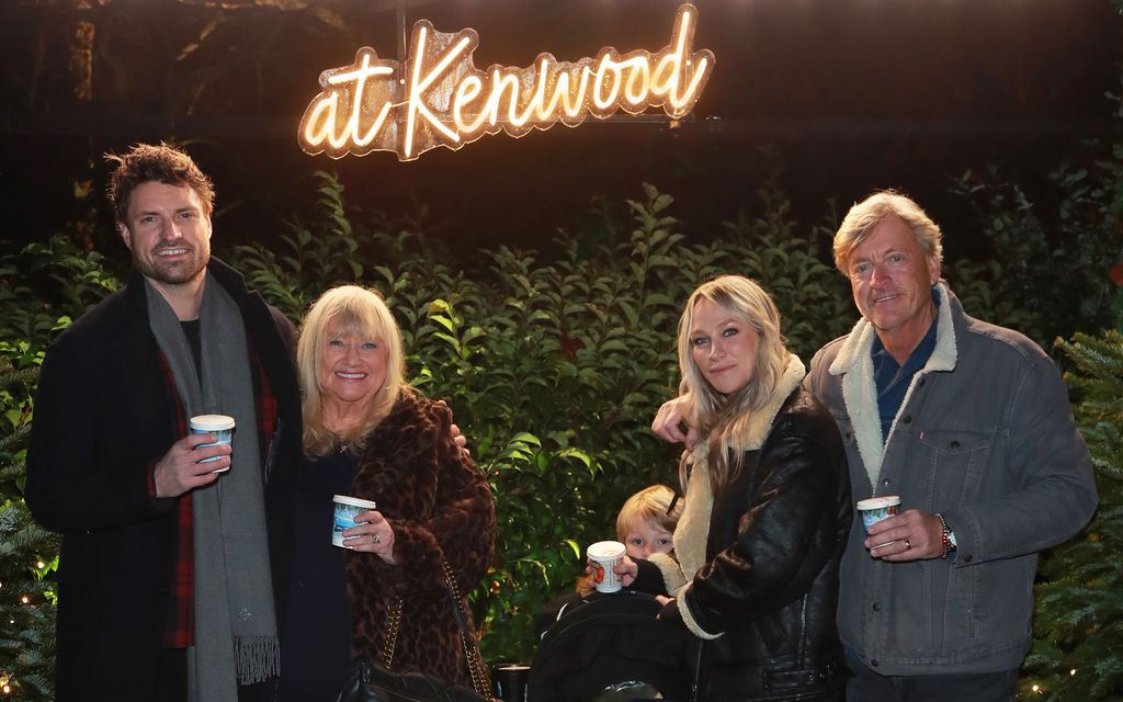 Jack Madeley, Judy Finnigan, Chloe Madeley and Richard Madeley attend the VIP Launch of Christmas At Kenwood on December 06, 2023 in London, England