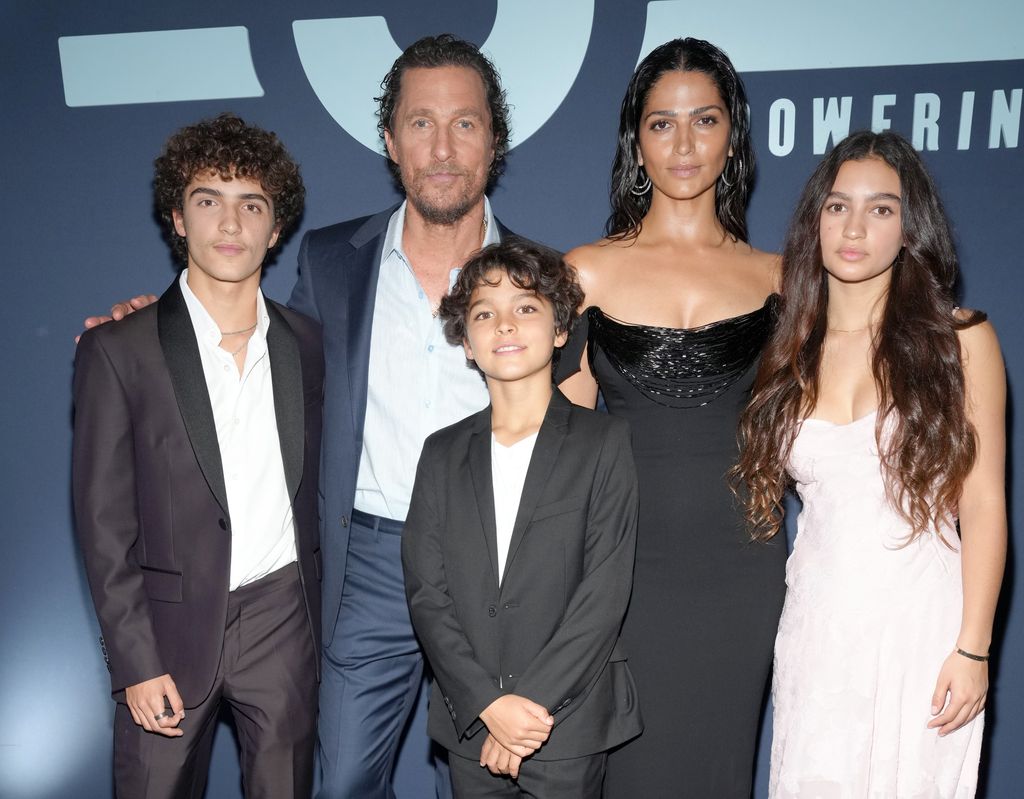 Levi, Matthew, Livingston, Camila and Vida attend the 2024 Mack, Jack & McConaughey Gala 