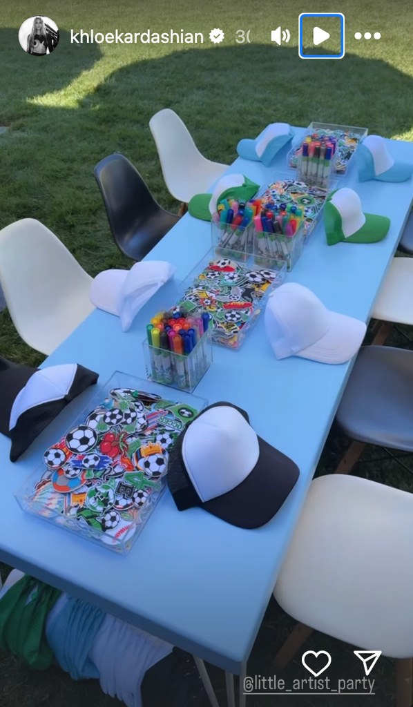 Dream's party involved a crafts station 