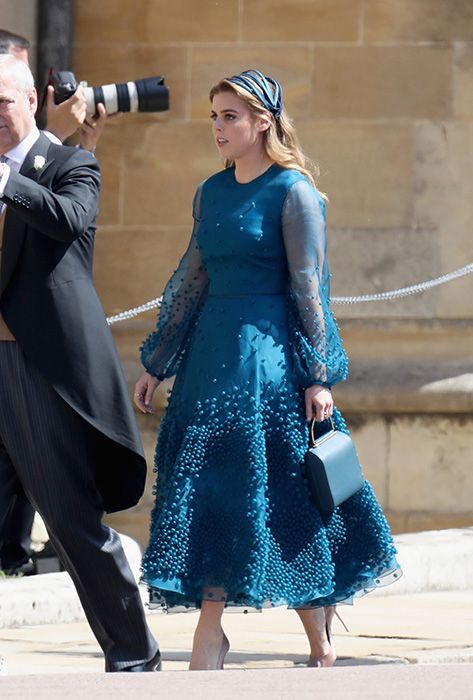 princess beatrice blue dress roksanda