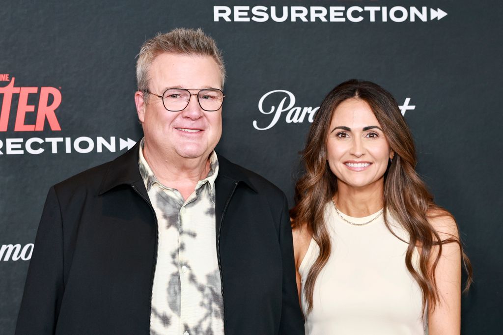 Eric Stonestreet and Lindsay Schweitzer attend the "Dexter: Resurrection" World Premiere at Alice Tully Hall, Lincoln Center on July 09, 2025 in New York City