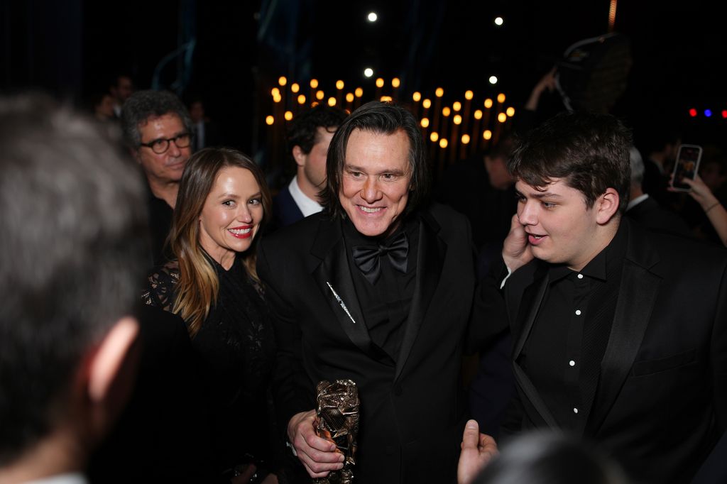 photo de Jim Carrey avec sa fille et son petit-fils