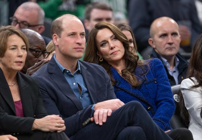 prince william and kate middleton at a basketball game