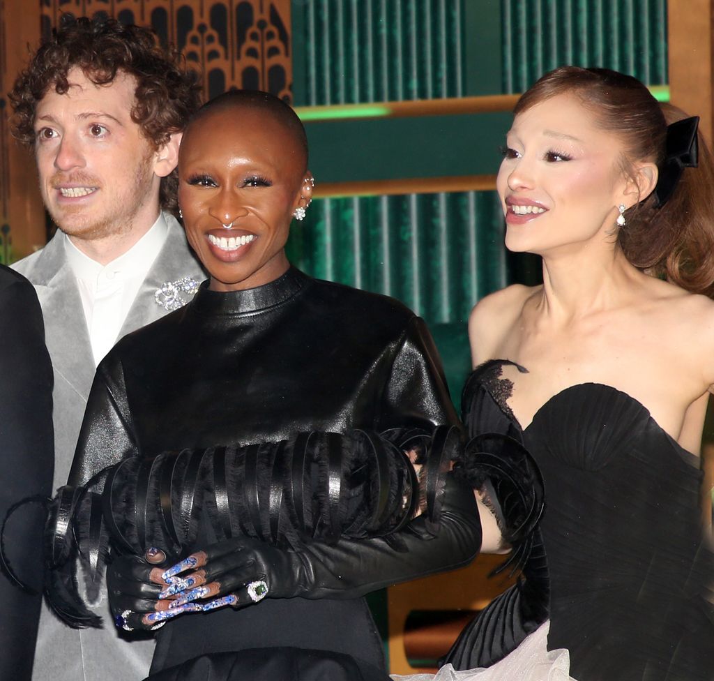 Cynthia with Ariana Grande and Ethan Slater at the New York City premiere of "Wicked: For Good" 