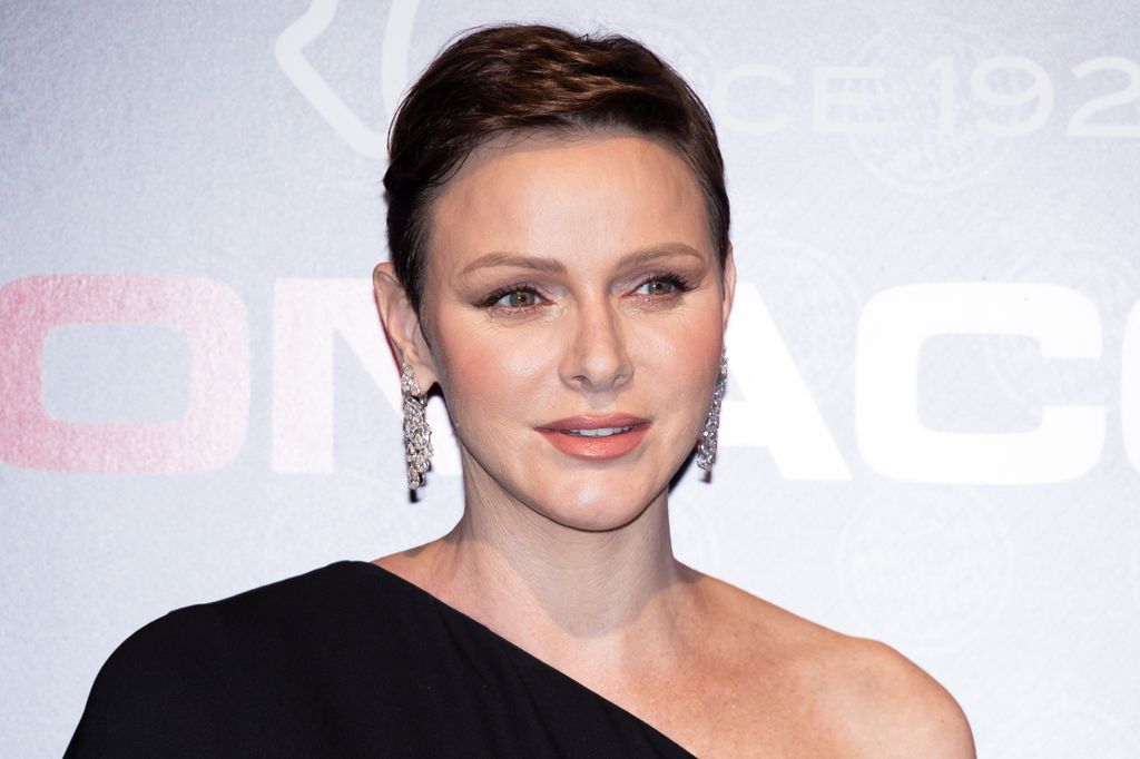Princess Charlene of Monaco opted for a pair of statement earrings