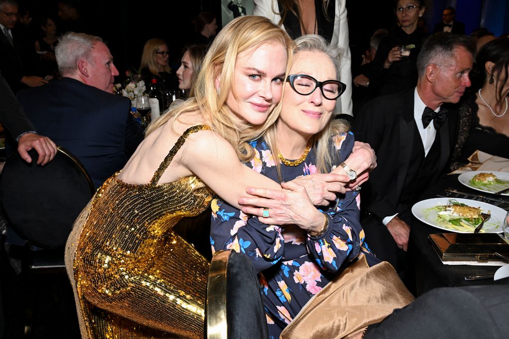 Nicole Kidman and Meryl Streep shared a sweet moment at the AFI Life Achievement Award Honoring Nicole Kidman 