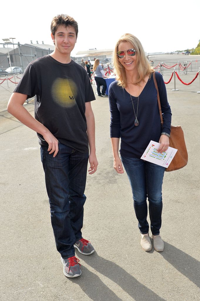 Lisa Kudrow with Julian in 2013
