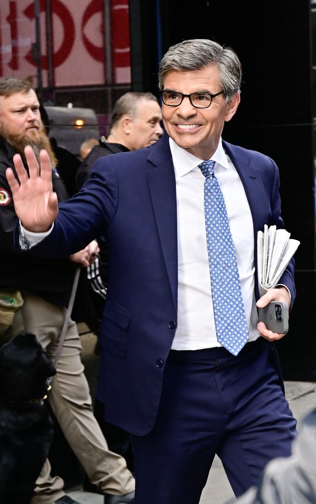 George Stephanopoulos waving 