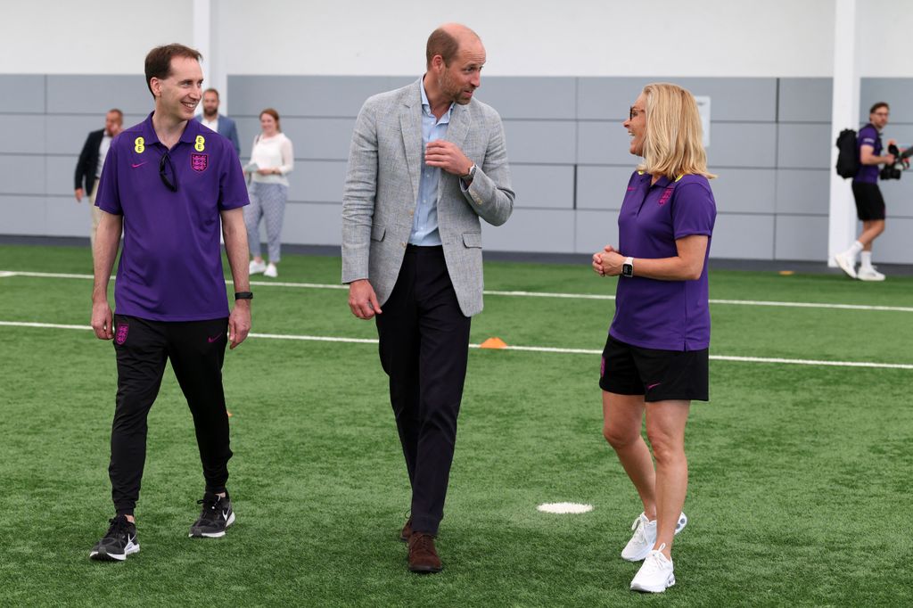 William visits Lionesses at St George's PARK