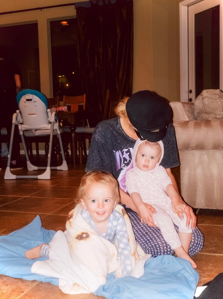 Photo shared by Paris Hilton featuring her son Phoenix and her daughter Marilyn