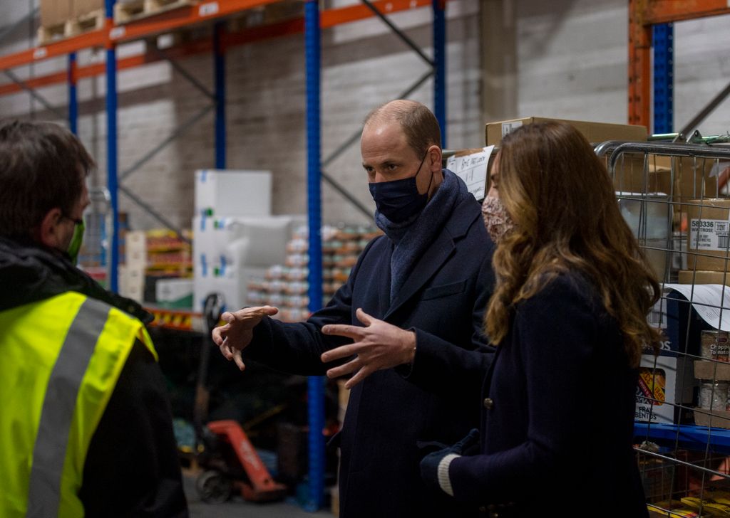 The royal couple visited a Manchester food bank in 2020 to thank key workers for their help during the pandemic