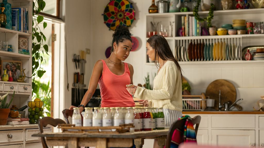 Aisha Dee as Chanelle and Alycia Debnam-Carey as Milla in Apple Cider Vinegar