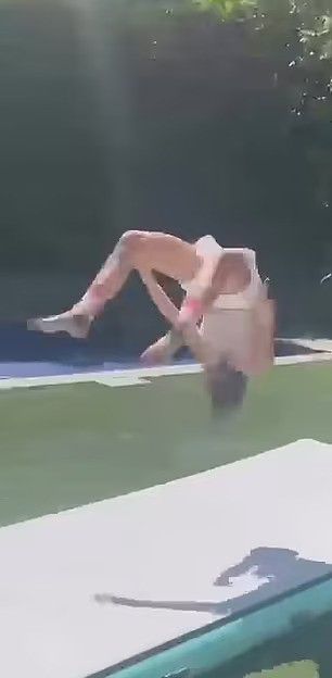 sarah michelle gellar daughter performing backflip