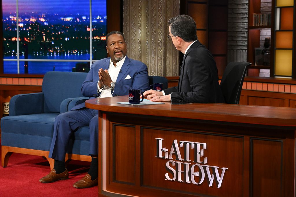 The Late Show with Stephen Colbert and Wendell Pierce during Monday's February 24, 2025 show