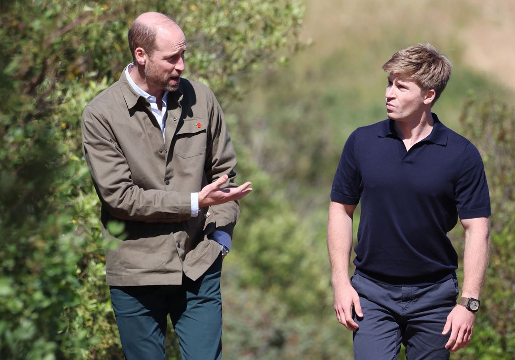 Prince William walking with Robert Irwin