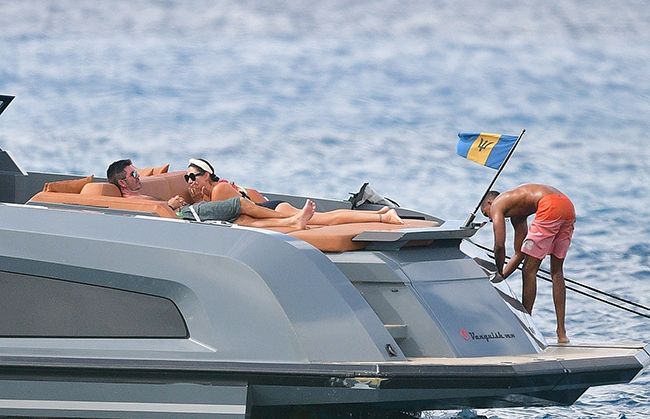 lauren silverman black bikini on yacht