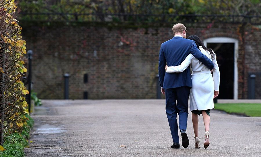 prince harry and meghan leaving engagement