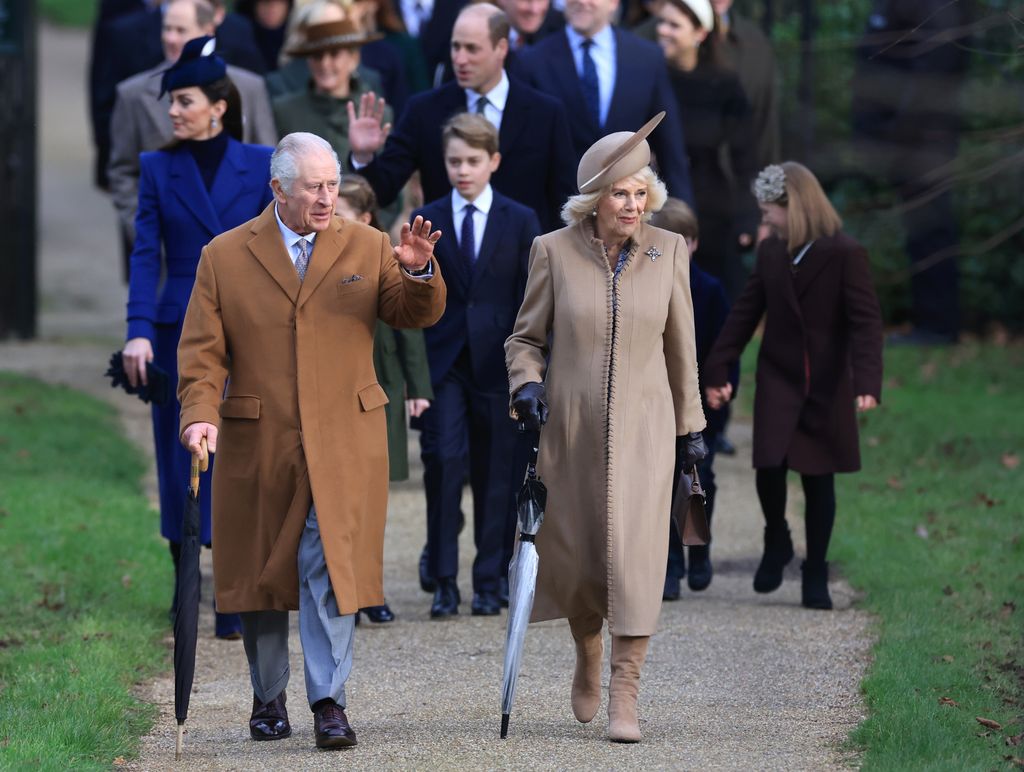 King Charles and Queen Camilla attend the Christmas Morning service