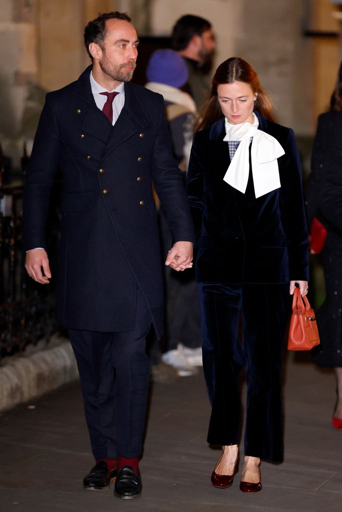 James Middleton and Alizee Thevenet attended the 'Together At Christmas' Carol Service at Westminster Abbey 