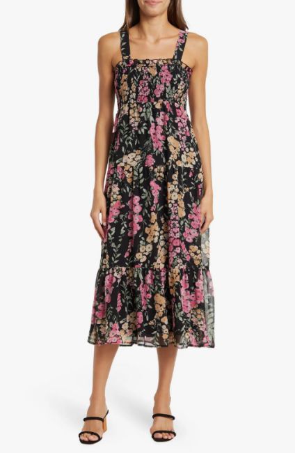 nordstrom rack floral dresses sam edelman smocked floral